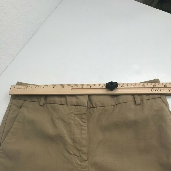 Talbots Heritage Pant Womens 6 Tan Mid Rise Wool Blend Flat Front Pockets AS IS - Picture 6 of 10